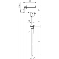 Датчик температуры ТХА/ТХК-108EXD Термопара 