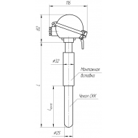 Датчик температуры ТХАВ-2388-06 Термопара 