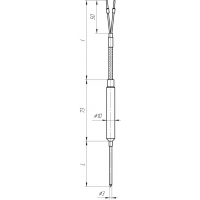 Датчик температуры ТХА-К/ТХК-К.307 Термопара кабельная