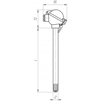 Датчик температуры ТХА-К/ТХК-К/ТЖК/ТНН.204, .204С Термопара
