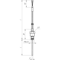 Датчик температуры ТХА-К/ТХК-К/ТЖК.306 Термопара кабельная 