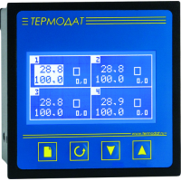 Термодат-17Е5, 2-,4-канальный программный ПИД-регулятор с графич. дисплеем, самописец