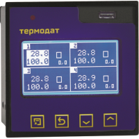 Термодат-17К6, 4-канальный ПИД-регулятор с графич. дисплеем, самописец, USB-разъем