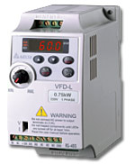 VFD-L, простые и миниатюрные преобразователи частоты 0,04-2,2кВт